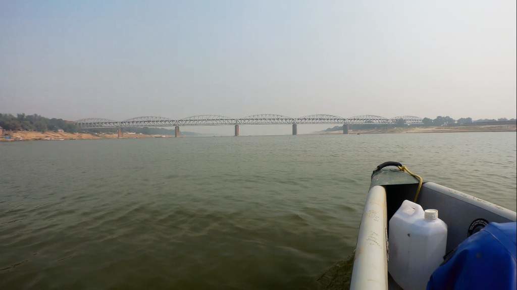 The bridge across the Ganges at Varanasi