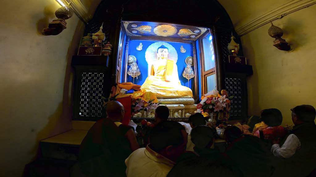The sanctum sanctorum at Bodh Gaya